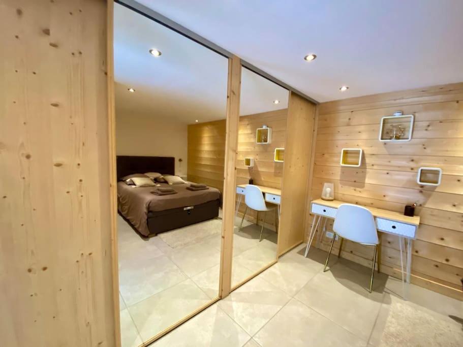 Androsace Appartement Dans Chalet Bois Avec Jacuzzi Privatif Terrasse Et Vue Montagne Les Villards-sur-Thônes Exteriér fotografie