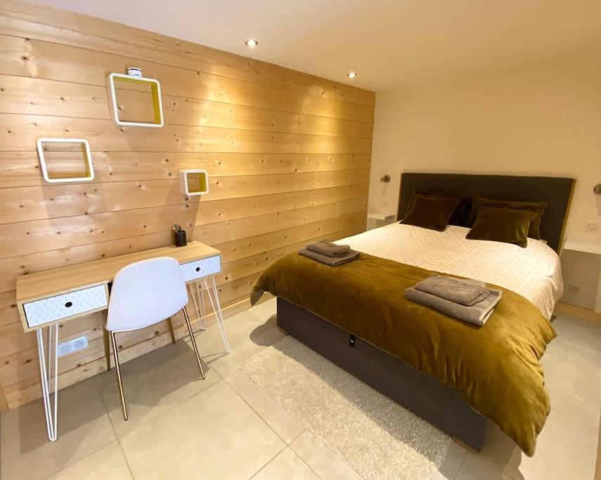 Androsace Appartement Dans Chalet Bois Avec Jacuzzi Privatif Terrasse Et Vue Montagne Les Villards-sur-Thônes Exteriér fotografie