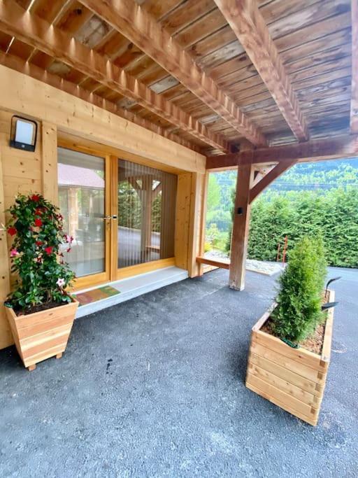 Androsace Appartement Dans Chalet Bois Avec Jacuzzi Privatif Terrasse Et Vue Montagne Les Villards-sur-Thônes Exteriér fotografie